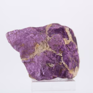Purpurite brute du Portugal – Spécimen violet sur socle