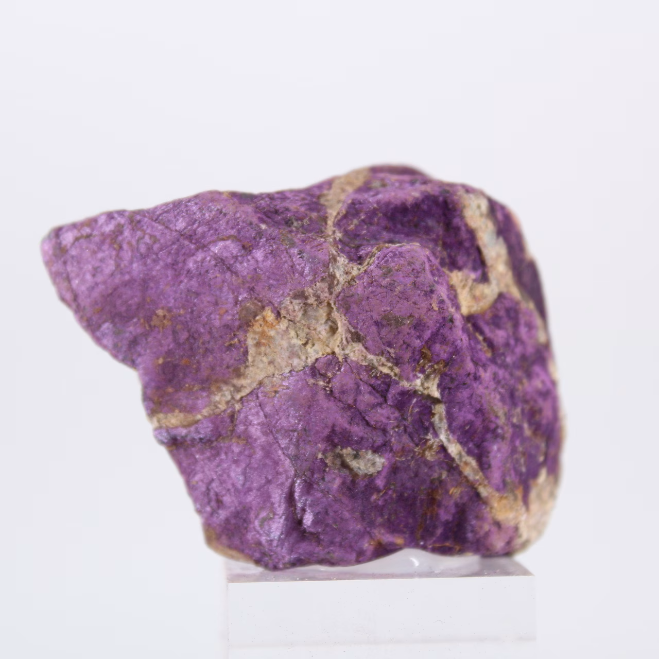 Purpurite brute du Portugal – Spécimen violet sur socle