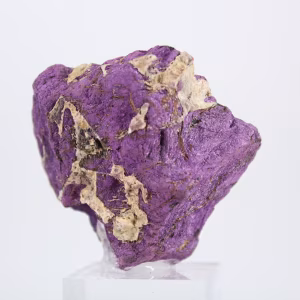 Purpurite du Portugal brute – Échantillon naturel sur socle
