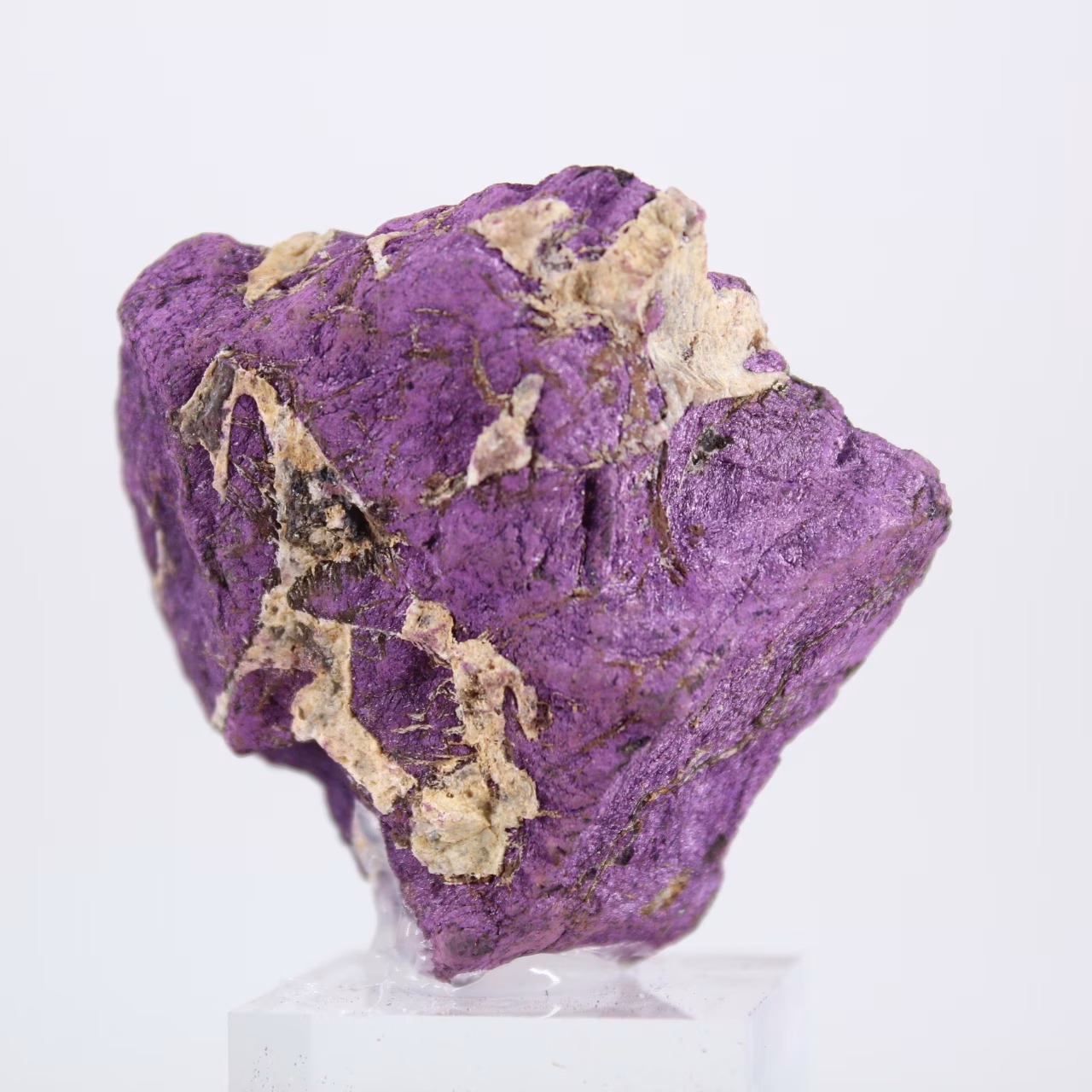 Purpurite du Portugal brute – Échantillon naturel sur socle