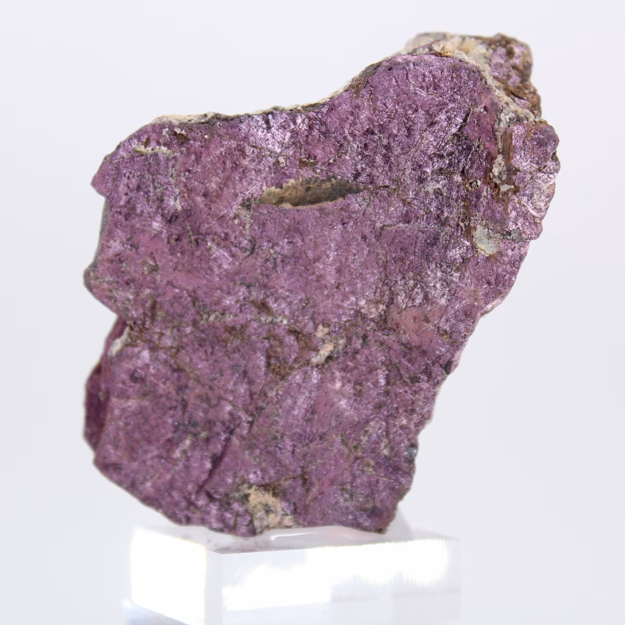 Purpurite du Portugal – Roche brute de collection sur socle